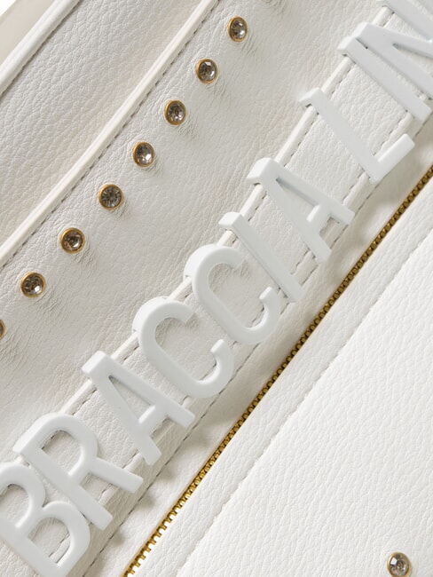 GISELLE Borsa tote con logo metallico bianco - Borse Donna