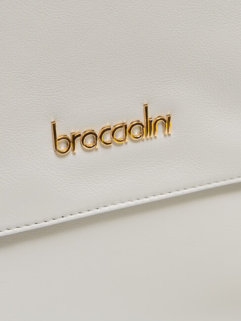 GRETA Borsa cartelletta in pelle con tracolla bianco - Borse Donna