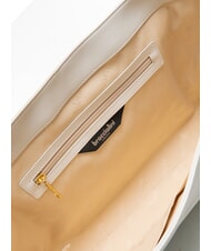 BRACCIALINI GRETA Borsa cartelletta in pelle con tracolla bianco - Borse Donna - 5