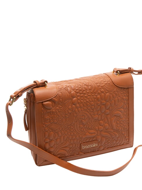 GINGER Borsa a tracolla con flap marrone - Borse Donna