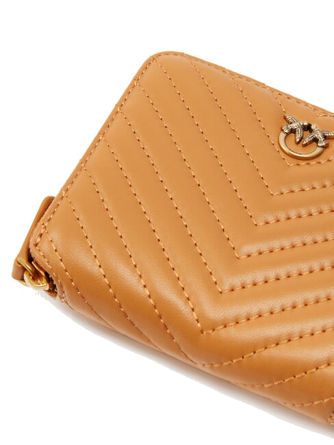 TAYLOR Quilted Portafoglio Zip Around torrone-antique gold - Portafogli Donna