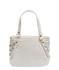 BRACCIALINI SOFIA Borsa a spalla in pelle con fiorellini bianco - Borse Donna - 4