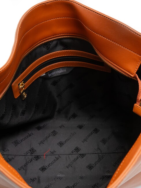 NORA Borsa hobo in pelle marrone - Borse Donna