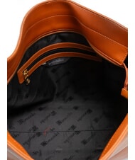 BRACCIALINI NORA Borsa hobo in pelle marrone - Borse Donna - 5