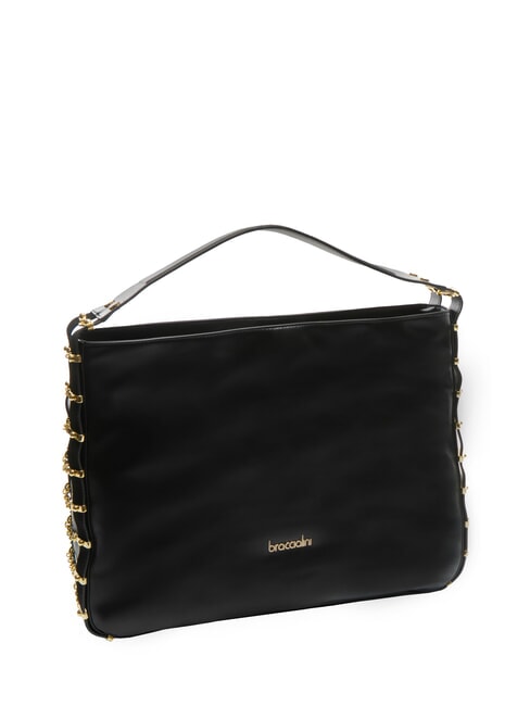 NORA Borsa hobo in pelle nero - Borse Donna