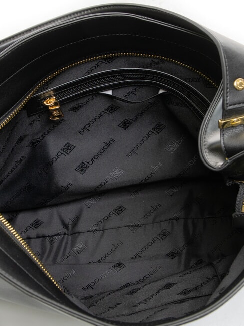 NORA Borsa hobo in pelle nero - Borse Donna