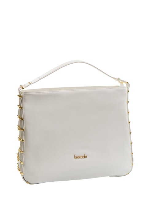 NORA Borsa hobo in pelle bianco - Borse Donna