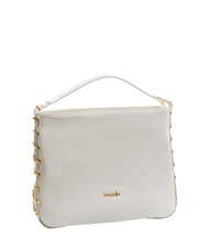 BRACCIALINI NORA Borsa hobo in pelle bianco - Borse Donna - 2