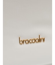 BRACCIALINI NORA Borsa hobo in pelle bianco - Borse Donna - 3