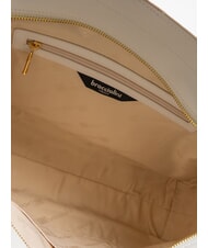 BRACCIALINI NORA Borsa hobo in pelle bianco - Borse Donna - 5