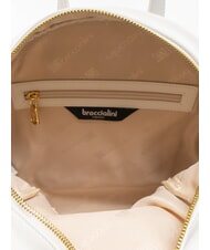 BRACCIALINI NAOMI Zaino tondo in pelle bianco - Borse Donna - 5