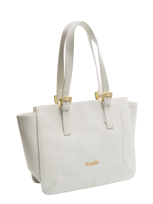 HELLEN Borsa shopping in pelle bianco - Borse Donna