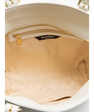 BRACCIALINI HELLEN Borsa shopping in pelle bianco - Borse Donna - 5
