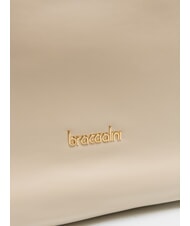 BRACCIALINI NORA Borsa hobo in pelle beige - Borse Donna - 3