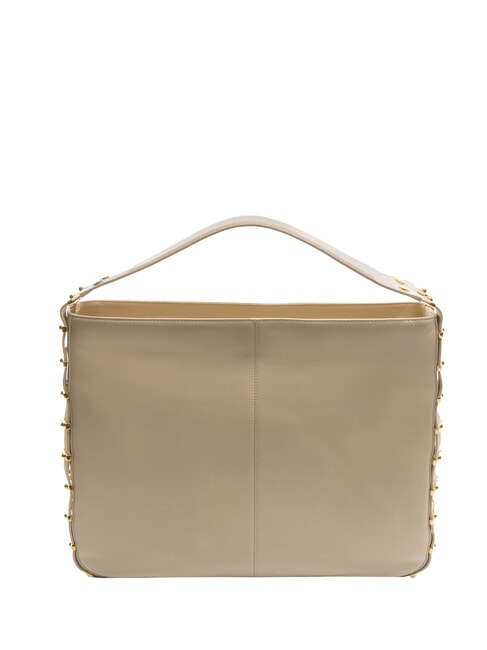 NORA Borsa hobo in pelle beige - Borse Donna