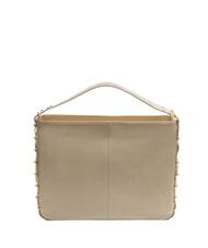BRACCIALINI NORA Borsa hobo in pelle beige - Borse Donna - 4