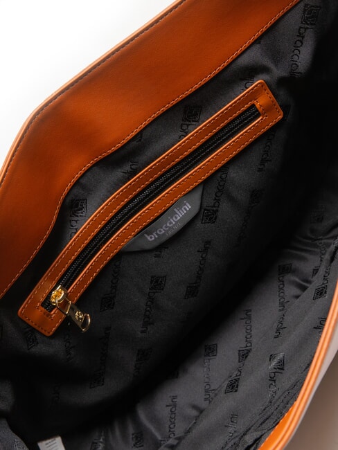 NORA Borsa a spalla in pelle marrone - Borse Donna