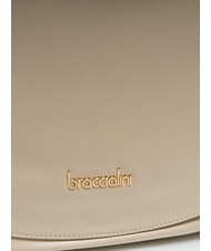 BRACCIALINI NORA Borsa a spalla in pelle beige - Borse Donna - 3