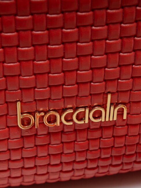 NAOMI Borsa bauletto intreccio pelle rosso - Borse Donna