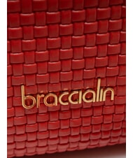 BRACCIALINI NAOMI Borsa bauletto intreccio pelle rosso - Borse Donna - 3