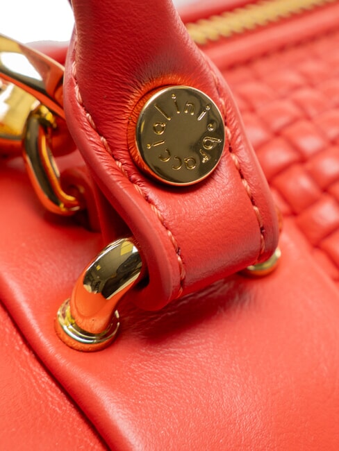 NAOMI Borsa bauletto intreccio pelle rosso - Borse Donna