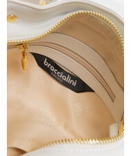 BRACCIALINI GRETA Borsa piccola in pelle a mano bianco - Borse Donna - 5