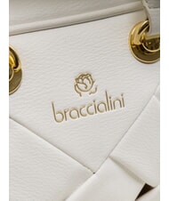 BRACCIALINI ICONS Borsa bauletto intrecciata bianco - Borse Donna - 3