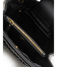 BRACCIALINI GISELLE Borsa a spalla con logo metallico nero - Borse Donna - 4