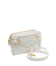 BRACCIALINI GISELLE Borsa a tracolla con logo e borchie bianco - Borse Donna - 2