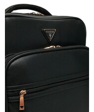 GUESS NOROM Zaino grande stampa saffiano NERO - Borse Donna - 4