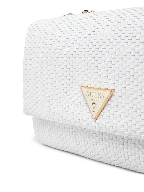 PHAEDRA Borsa intrecciata a tracolla white - Borse Donna