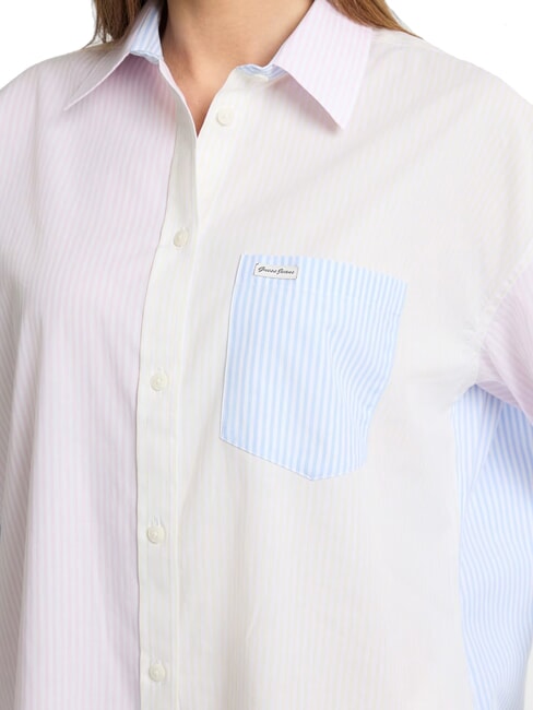 LS OVERSIVE POCKETS Camicia ampia a righe striped multi color - Camicie Donna