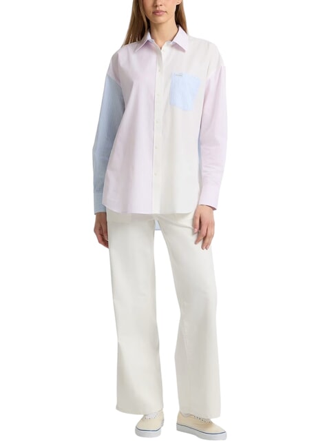 LS OVERSIVE POCKETS Camicia ampia a righe striped multi color - Camicie Donna