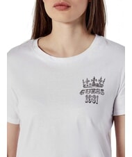 GUESS SS NATURESCAPE  T-Shirt in cotone purwhite - T-shirt e Top Donna - 3