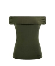 GUESS CHARLOTTE  Maglietta green plant - T-shirt e Top Donna - 4