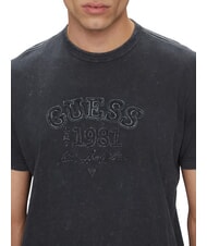 GUESS SS CN TREATED T-Shirt in cotone honest blue - T-shirt Uomo - 3