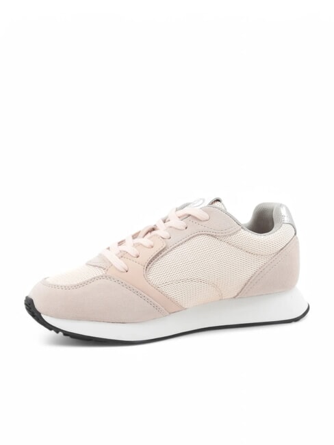 VIBE 03 Sneakers running in pelle e tessuto nude - Scarpe Donna