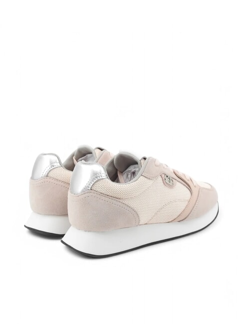 VIBE 03 Sneakers running in pelle e tessuto nude - Scarpe Donna