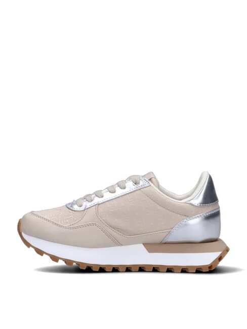 EVELYN 915 Sneakers con inserti logati beige/silver - Scarpe Donna