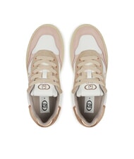 LIUJO ME 03 Snakers in pelle e suede nude/whi/pea - Scarpe Donna - 4