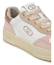 LIUJO ME 03 Snakers in pelle e suede nude/whi/pea - Scarpe Donna - 3