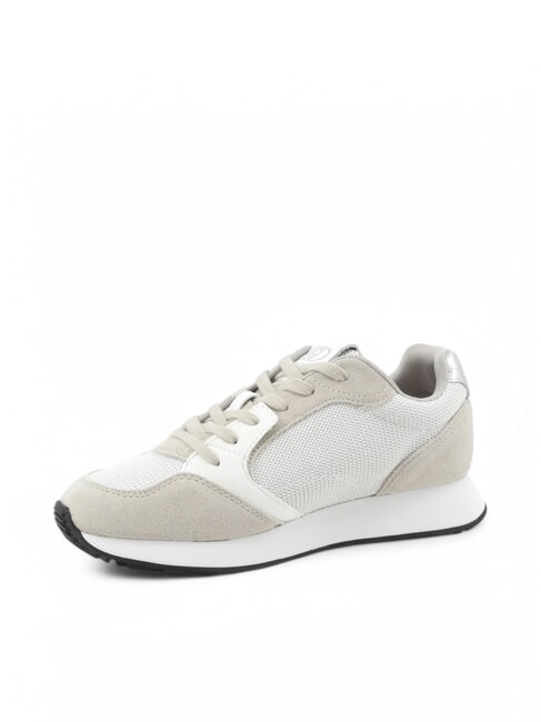 VIBE 03 Sneakers running in pelle e tessuto sand/white - Scarpe Donna