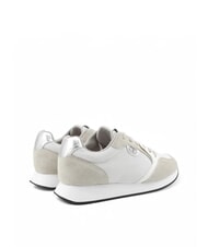 LIUJO VIBE 03 Sneakers running in pelle e tessuto sand/white - Scarpe Donna - 4