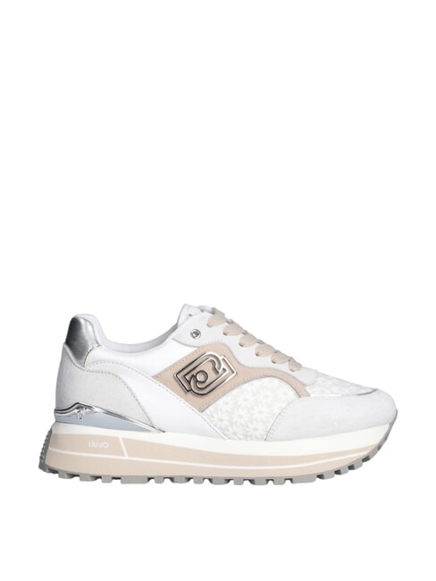 MAXI WONDER 73 Sneakers con inserti floreali off white - Scarpe Donna