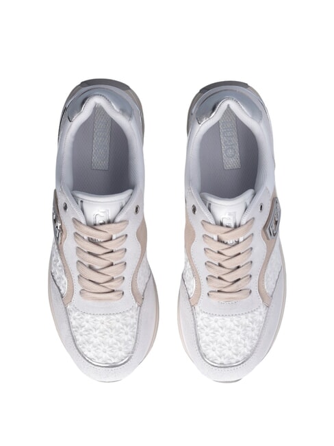 MAXI WONDER 73 Sneakers con inserti floreali off white - Scarpe Donna