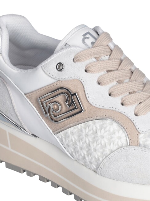 MAXI WONDER 73 Sneakers con inserti floreali off white - Scarpe Donna