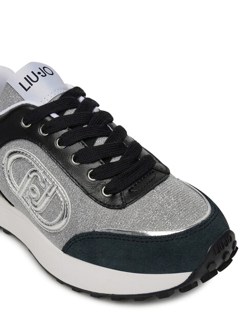 LOLO 17 Sneakers glitterate lurex off black - Scarpe Donna