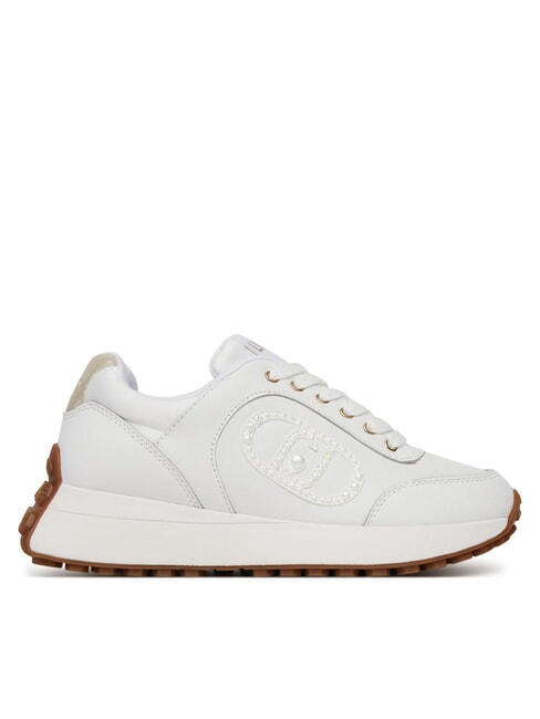 LOLO 17 Sneakers in pelle logo perle white - Scarpe Donna
