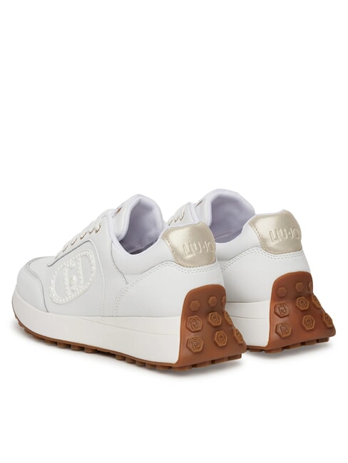 LOLO 17 Sneakers in pelle logo perle white - Scarpe Donna