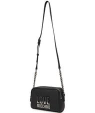 LOVE MOSCHINO BIG LETTERING Mini Bag a tracolla Nero/nero - Borse Donna - 3